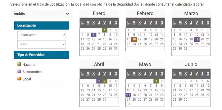 ¿Cómo puedo consultar e incluir los días festivos en mi calendario? ADSLZone