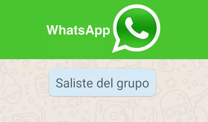 Notificación salida de grupo de WhatsApp