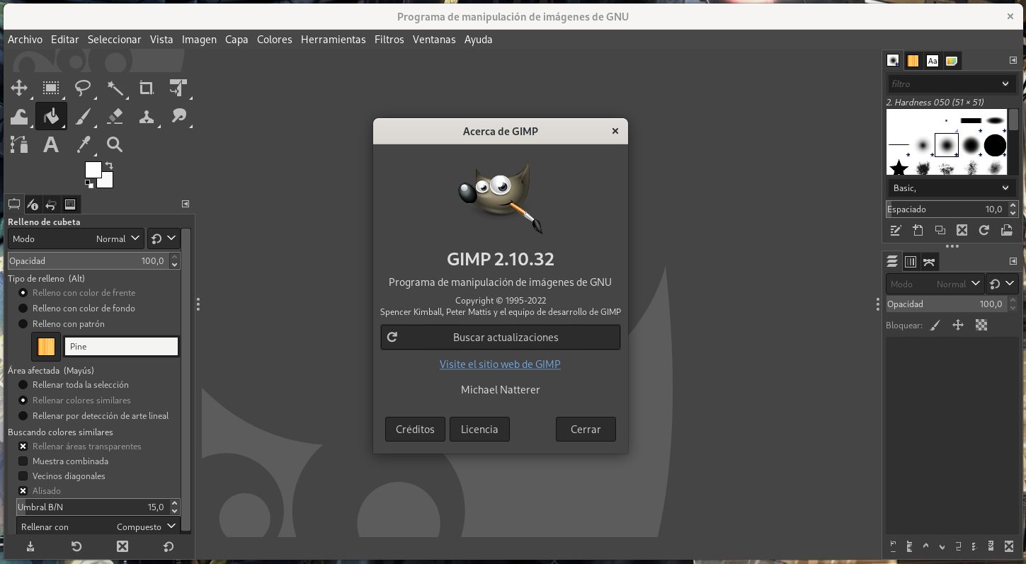 GIMP 2.10.32 mejora la usabilidad e incluye soporte para BigTIFF GNU/Linux